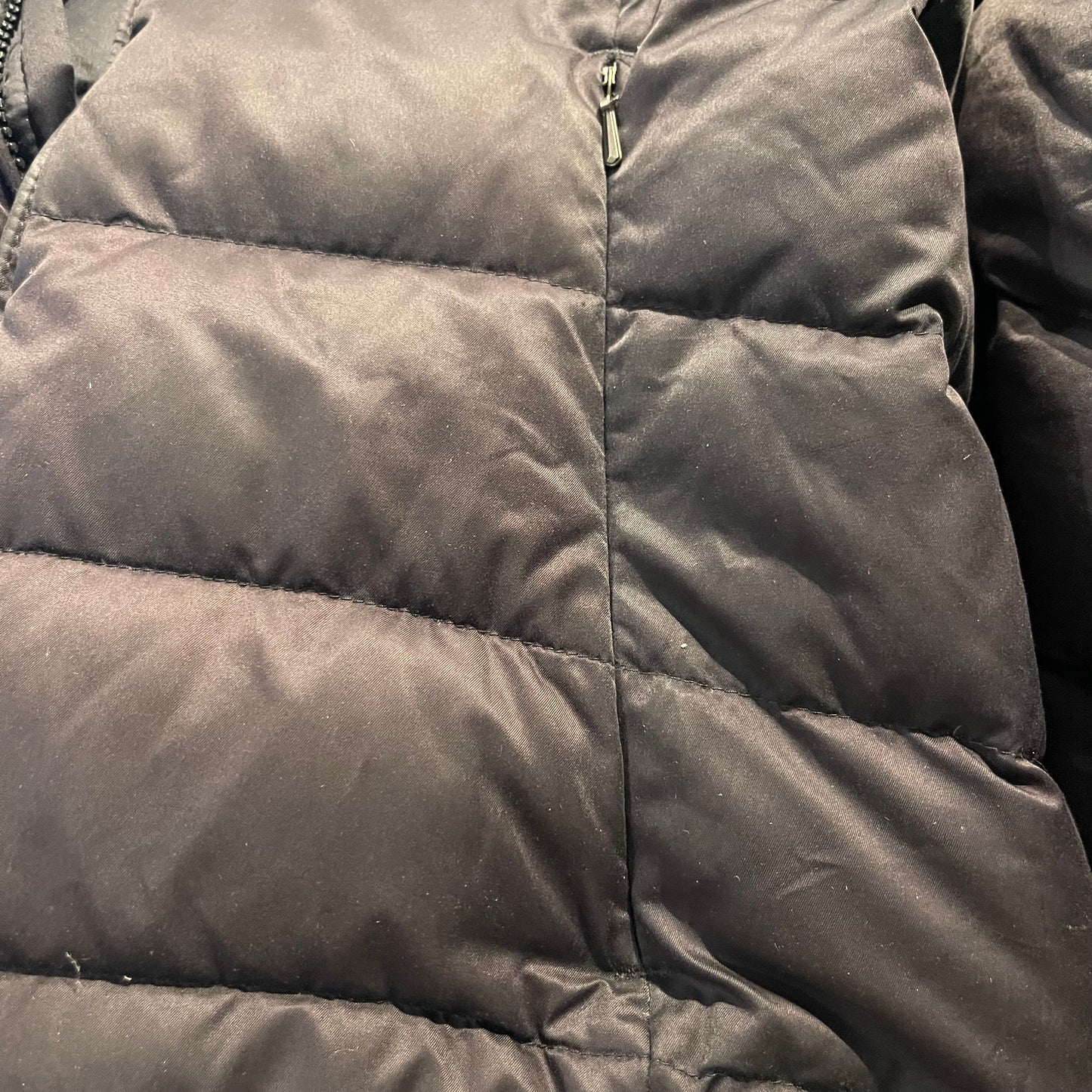 Patagonia Daunen Jacke (XS-S Damen) wasserabweisend Kapuze schwarz