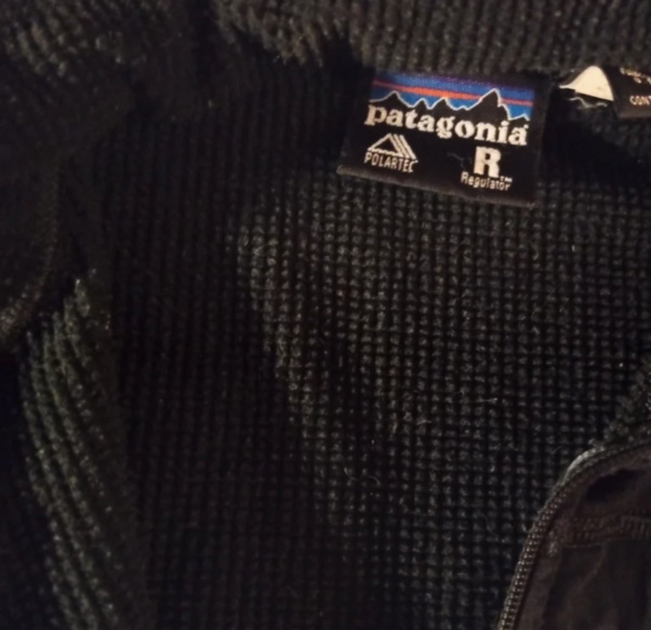 Patagonia Longsleeve R1 (S Damen / XS Herren) Zip Pullover schwarz