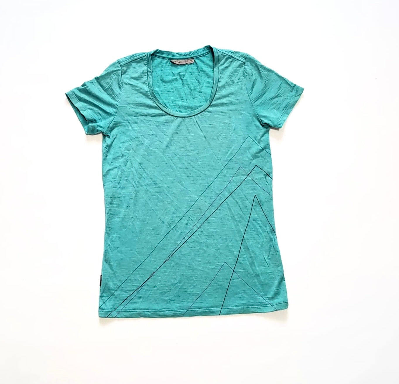 T-Shirt von Icebreaker Merino (S Damen) türkis Print