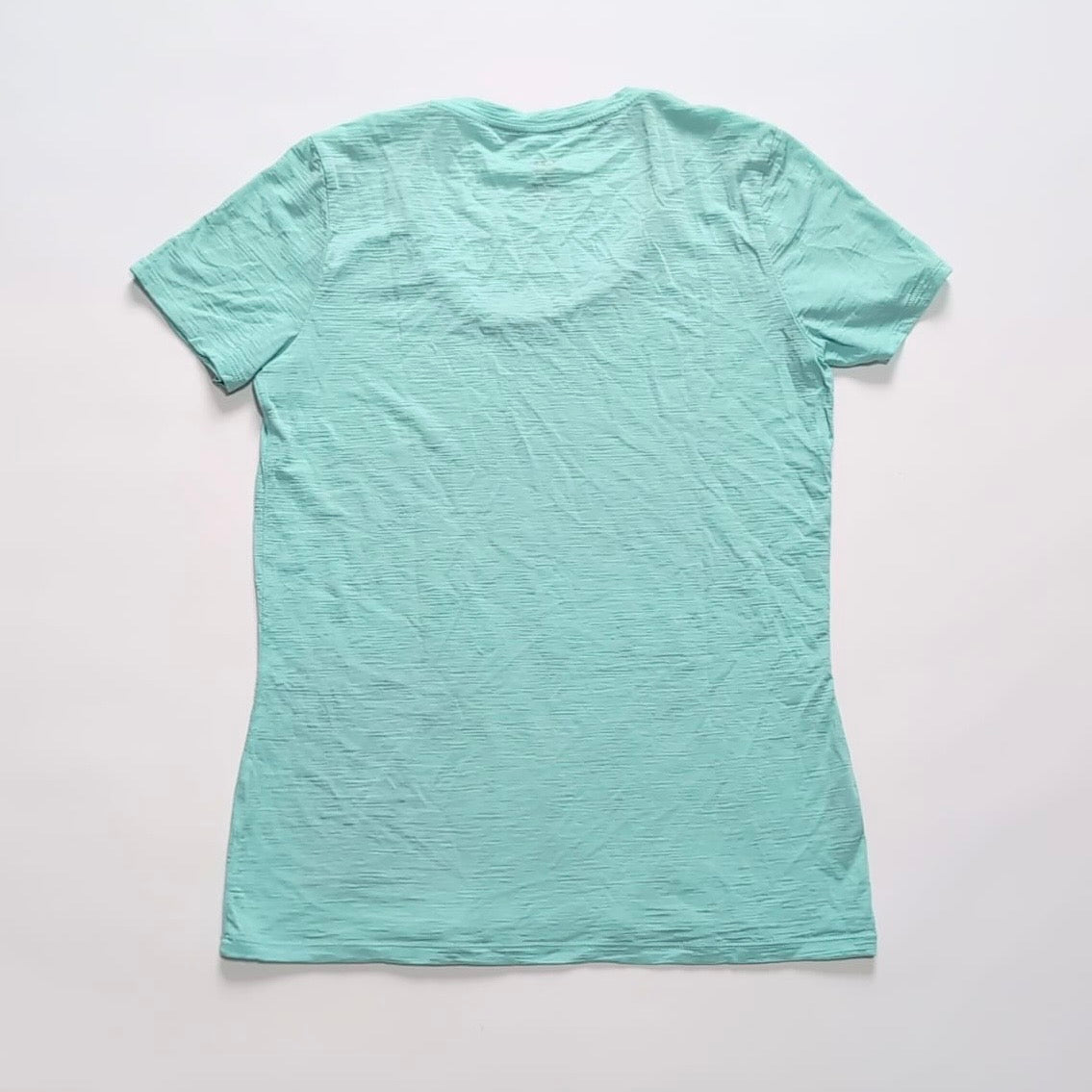 Merino T-Shirt von Icebreaker (Damen M) türkis Print Camping