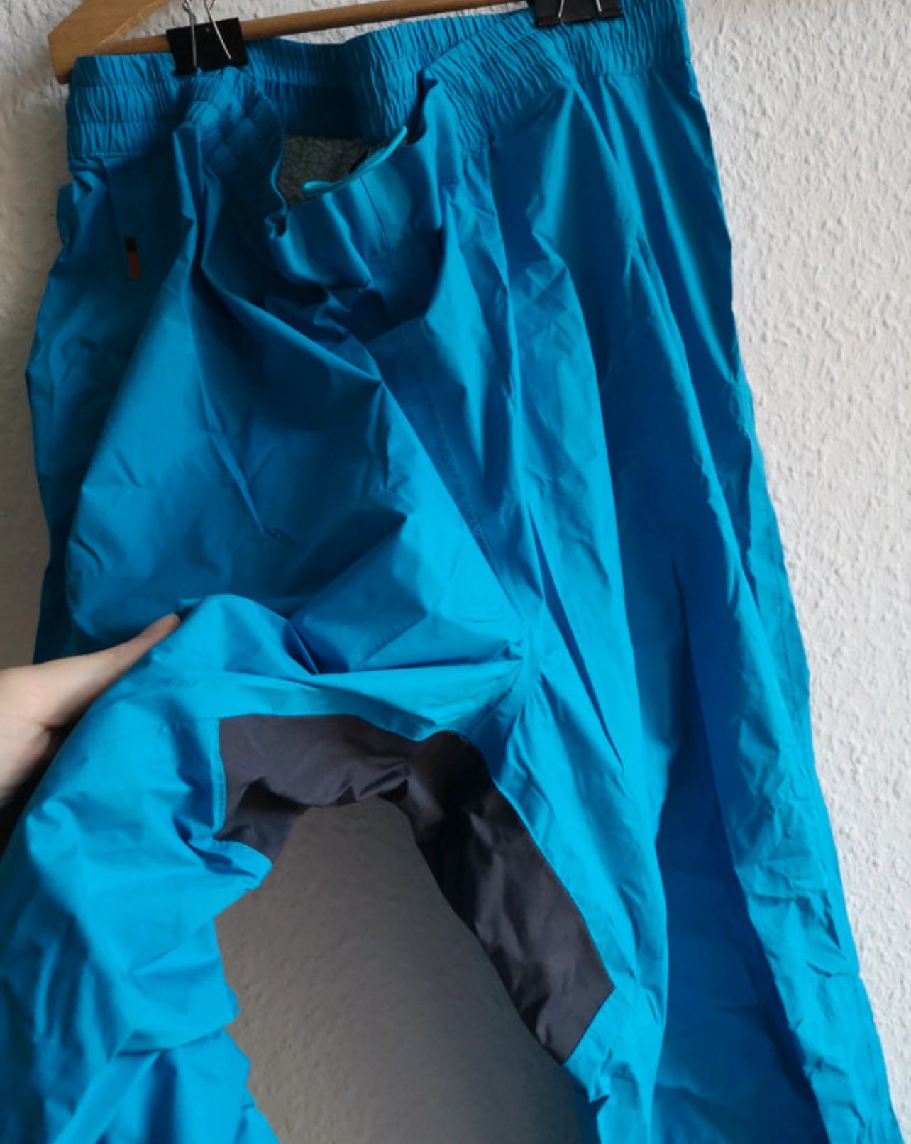 Rad Regenhose von Vaude (L / XL Damen) Hardshell Hose blau