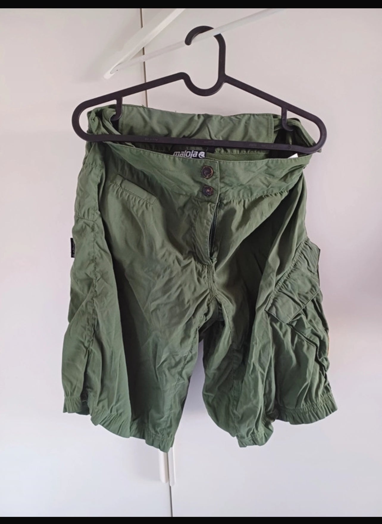 Wander / MTB Shorts von Maloja (S Damen) Capri Hose dunkelgrün khaki