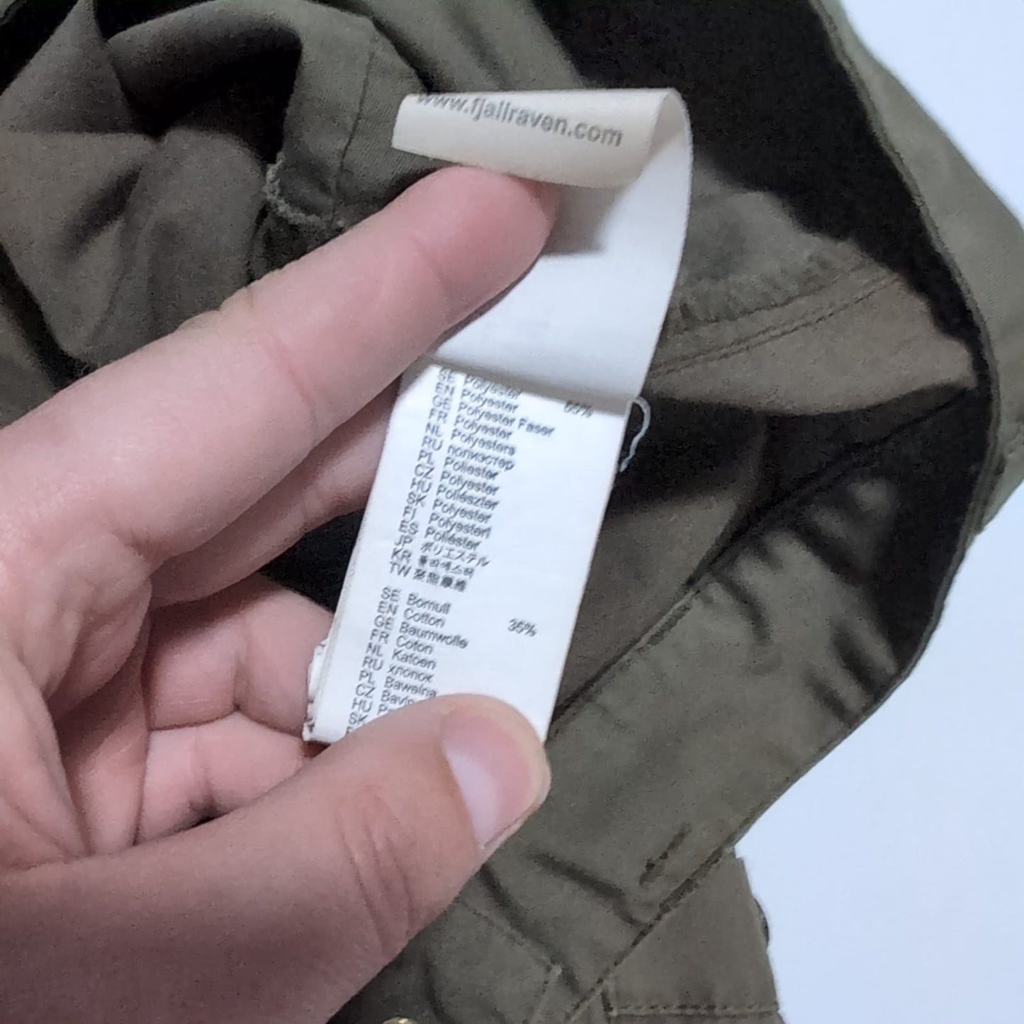 Hose von Fjällräven Barents Pro (L 33/34 Herren) G-1000 khaki - wanderlich.com