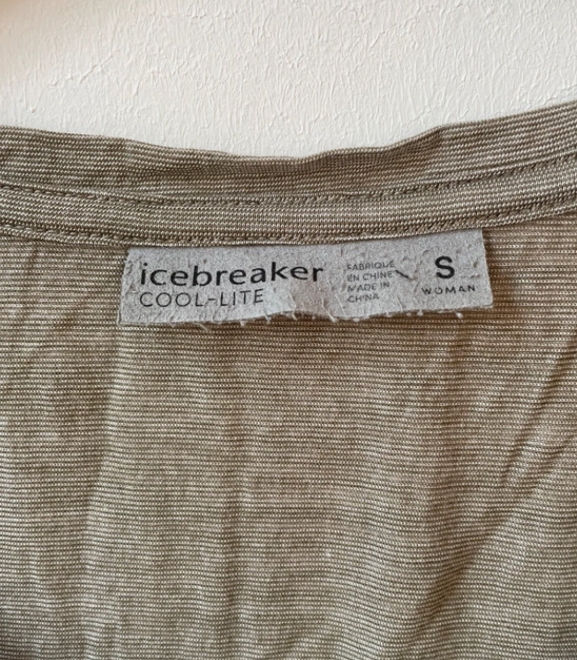 Kurzarm T-Shirt von Icebreaker Merino (S Damen) khaki meliert