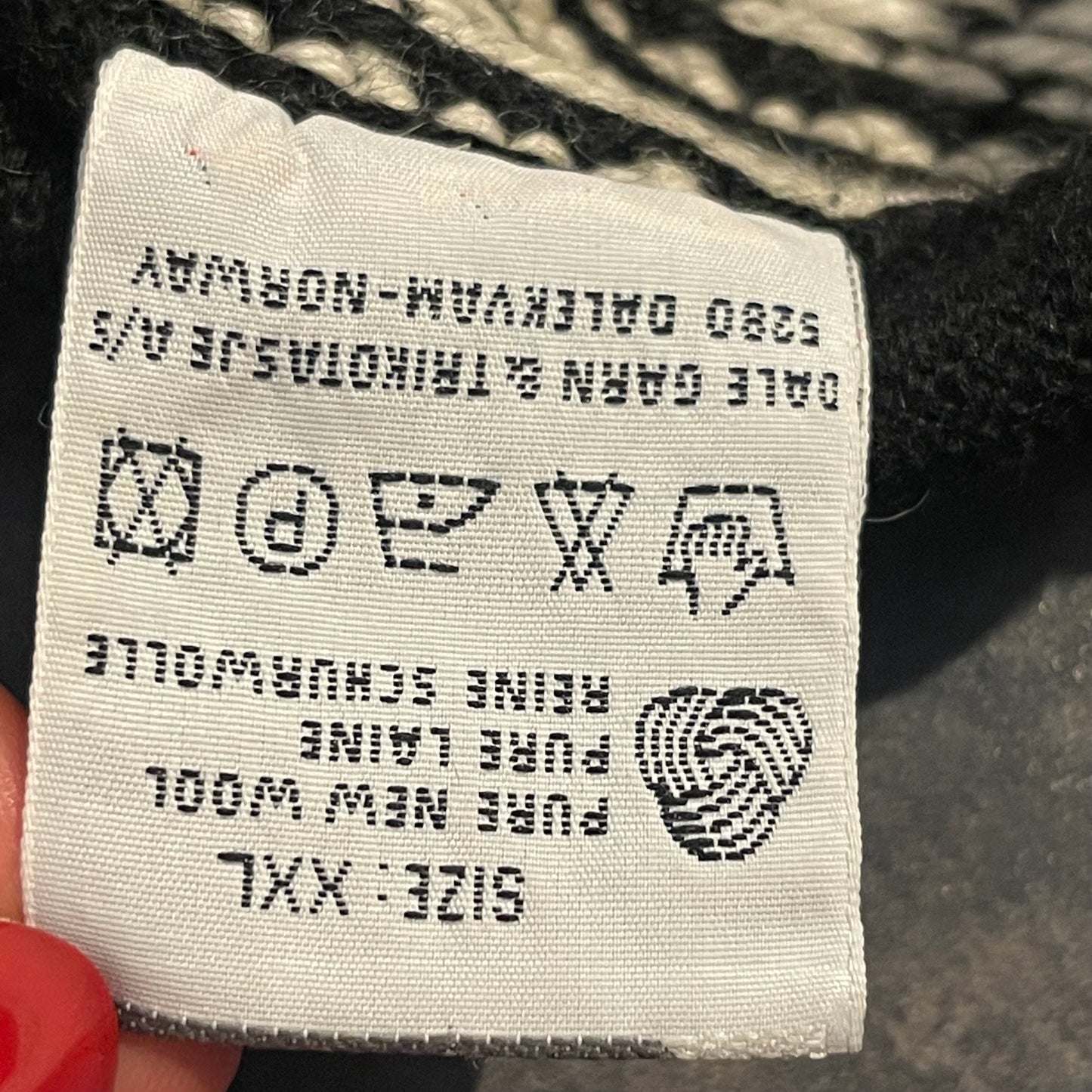 Strickpullover von Dale of Norway (XXL Unisex) schwarz weiß