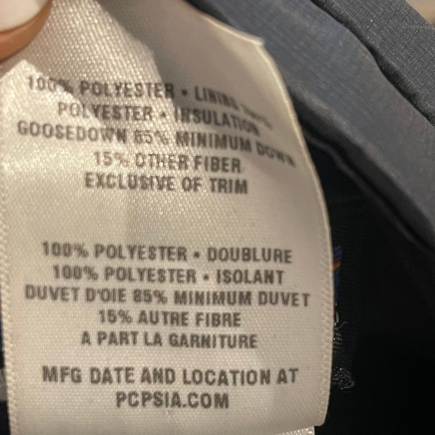 Patagonia leichte Daunen Jacke (Herren L) schwarz