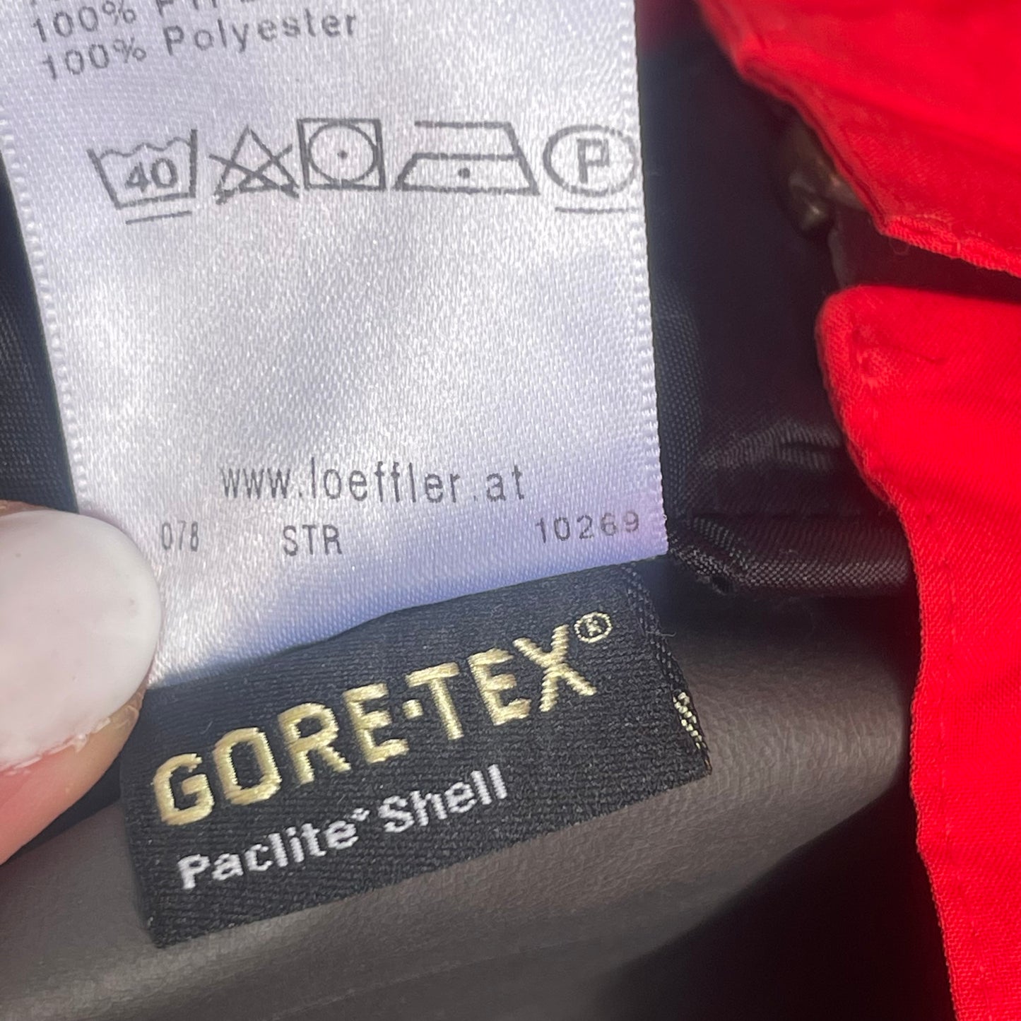 GoreTex Jacke von Löffler (L) Windstopper wasserdicht rot