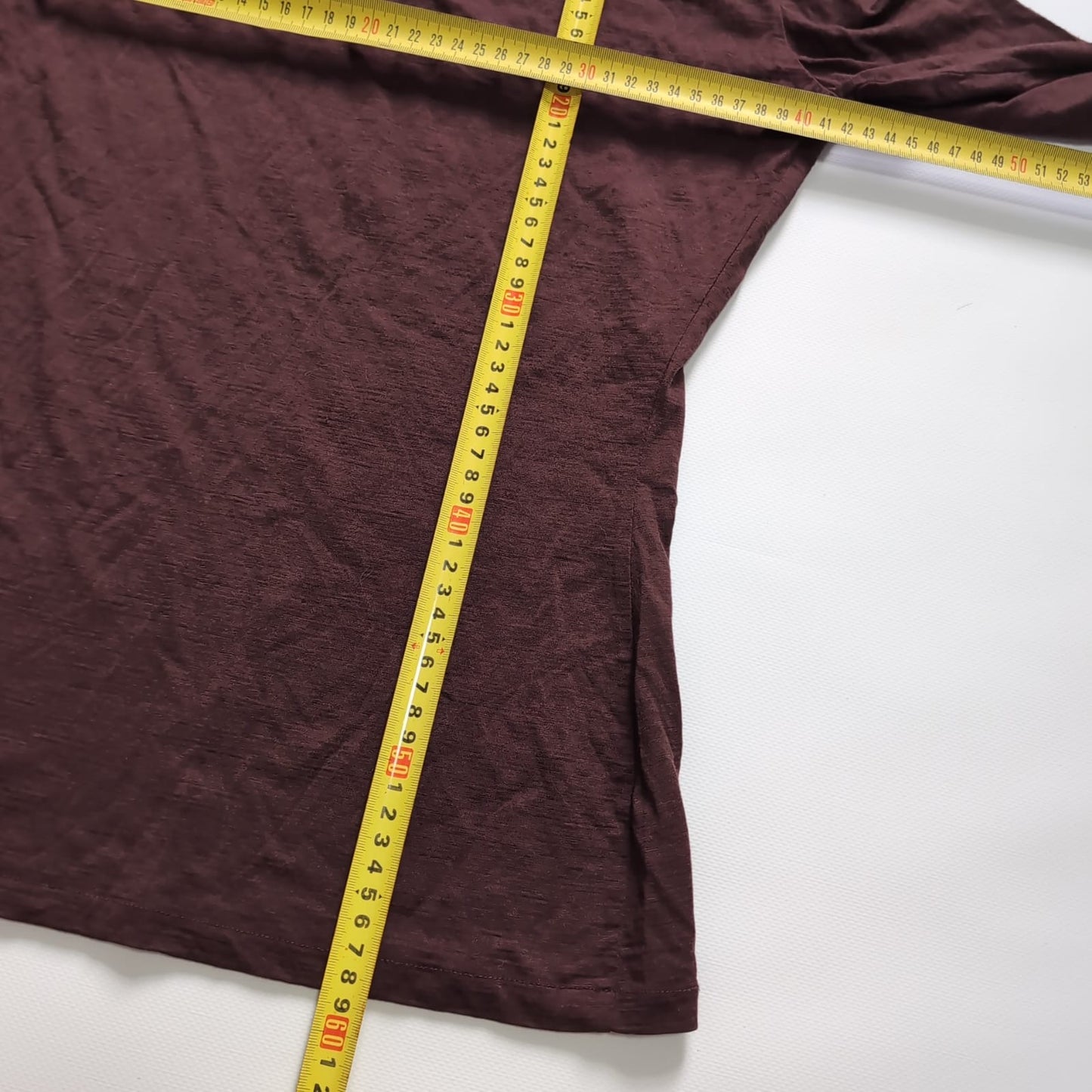 Merino Longsleeve von Icebreaker (S Damen) rot-braun mit Blume