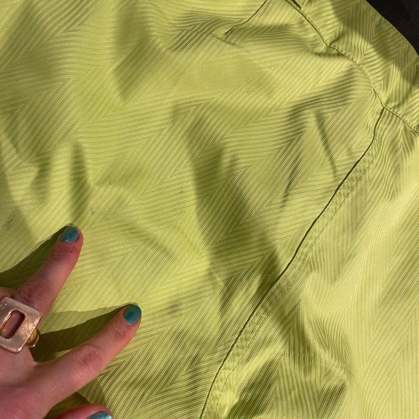 Ski / Freeride Hose Ziener (XL Damen) gelb - grün