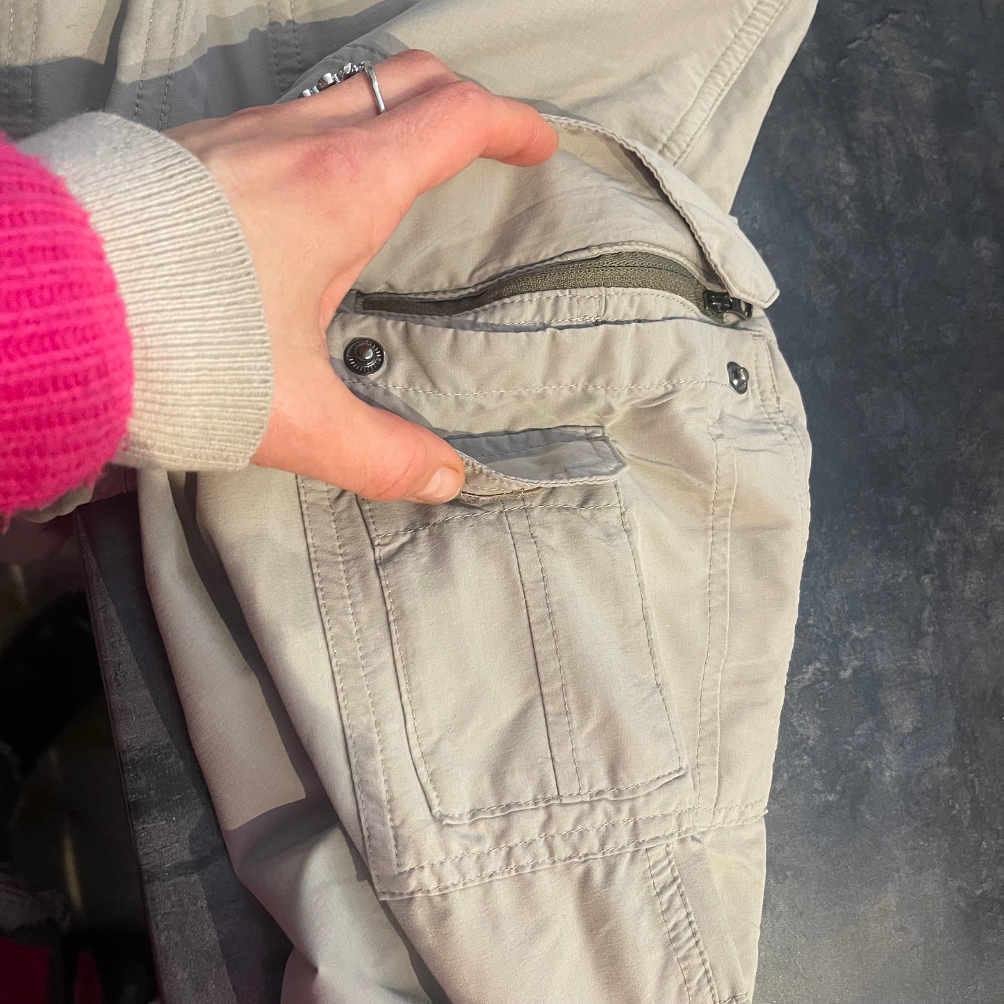 Trekking Hose von Salewa (M Herren) hellgrau
