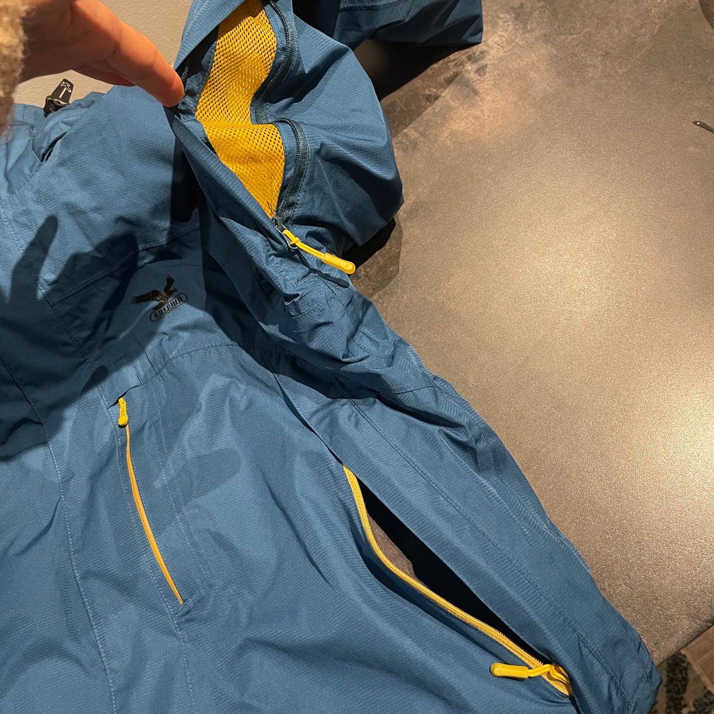 3in1 Jacke von Salewa (L Herren) wasserdicht + Primaloft türkis
