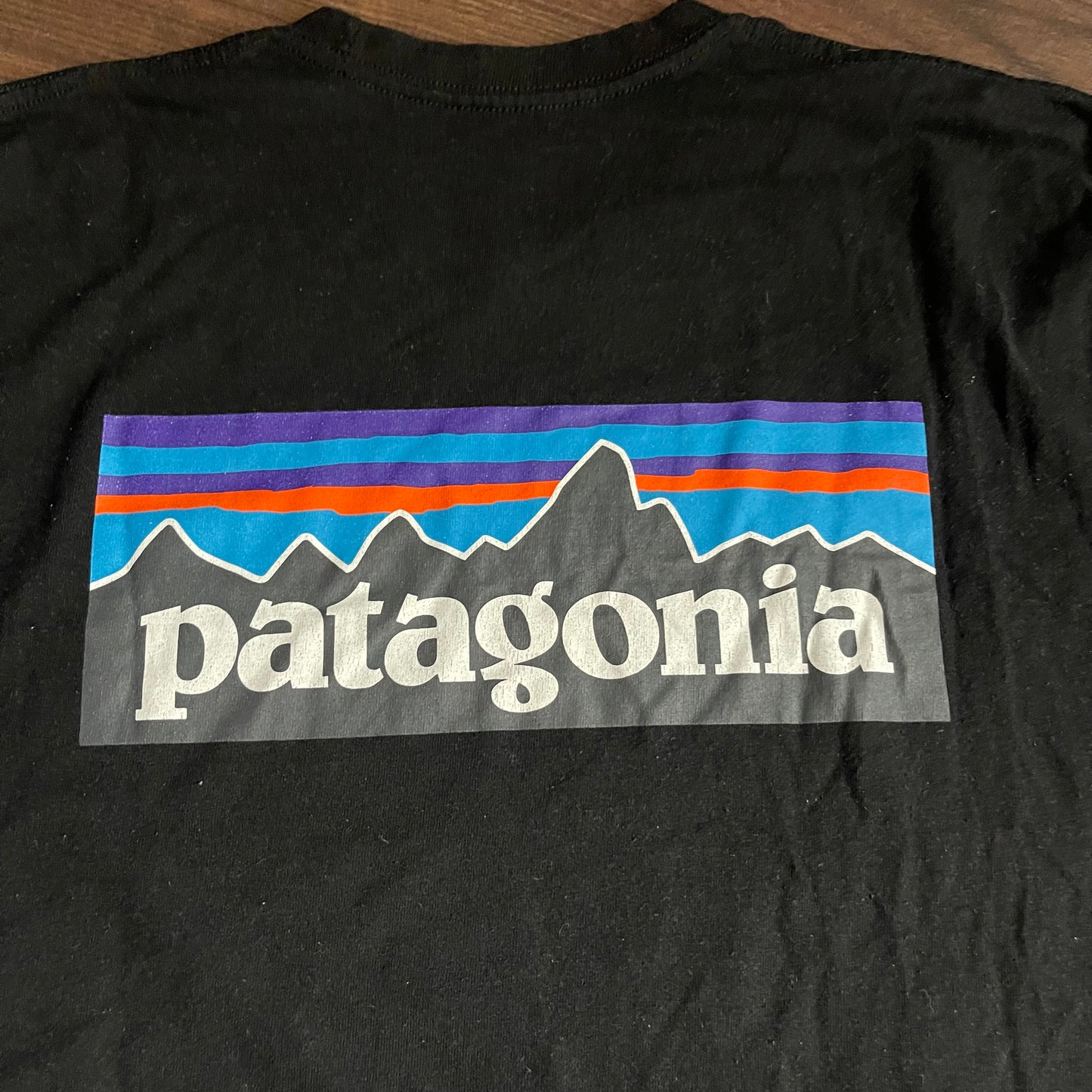 Longsleeve von Patagonia (M Herren) schwarz mit Backprint