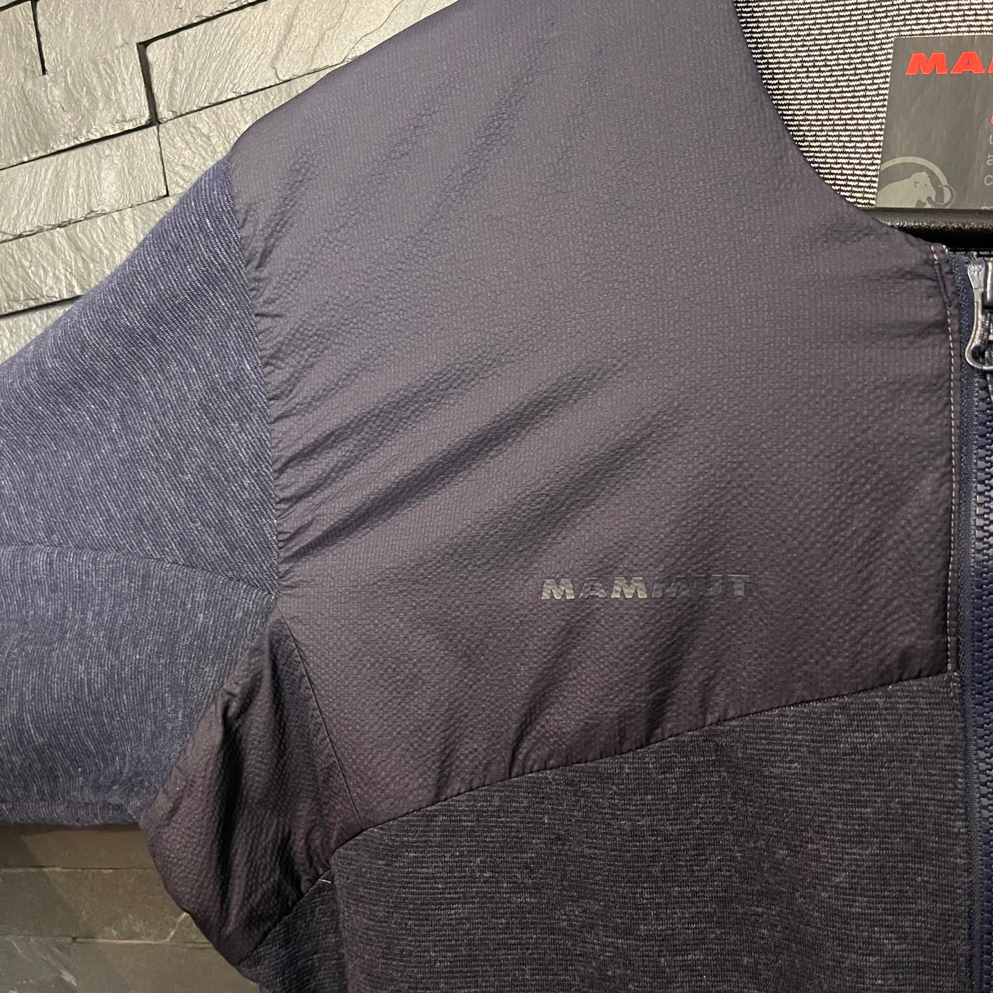 Hybrid Jacke von Mammut (M Damen) Zipper Fleece dunkelblau