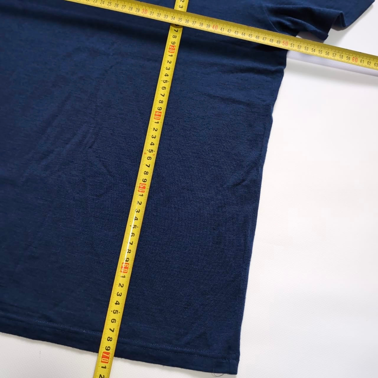 Pure Merino T-Shirt von Ortovox (M Herren) dunkelblau mit Brustprint