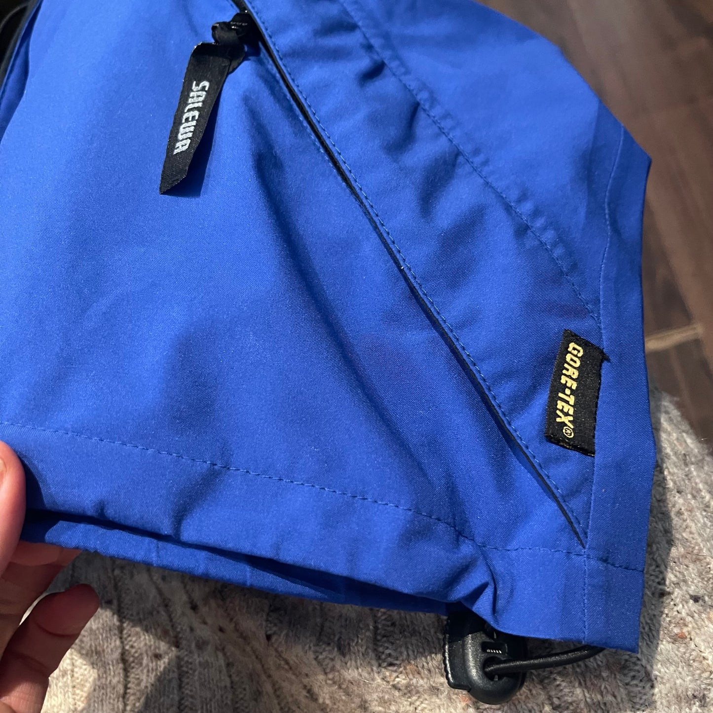 Regen Jacke von Salewa (M Herren) Goretex wasser-, winddicht blau