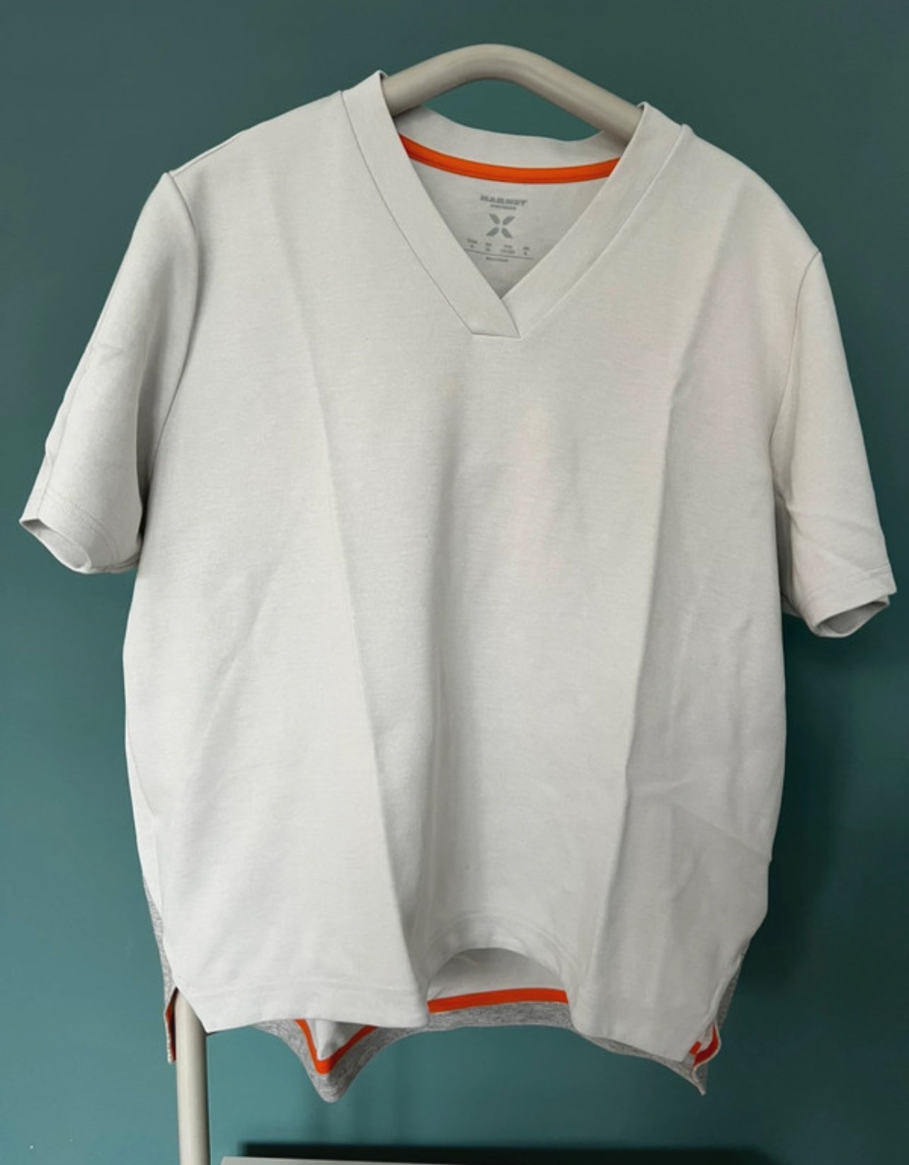 Mammut Eiger T-Shirt Crop Top (XL Damen) grau weiß