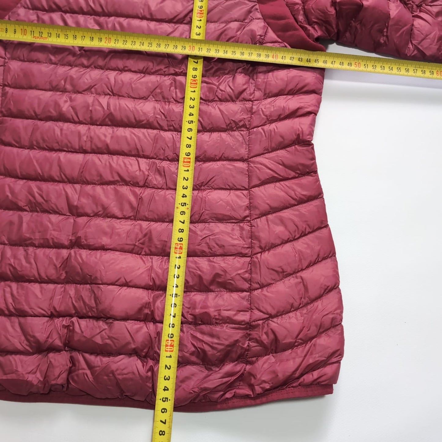 Daunen Jacke von Haglöfs (L Damen) Steppjacke mit Kapuze beerenfarbig