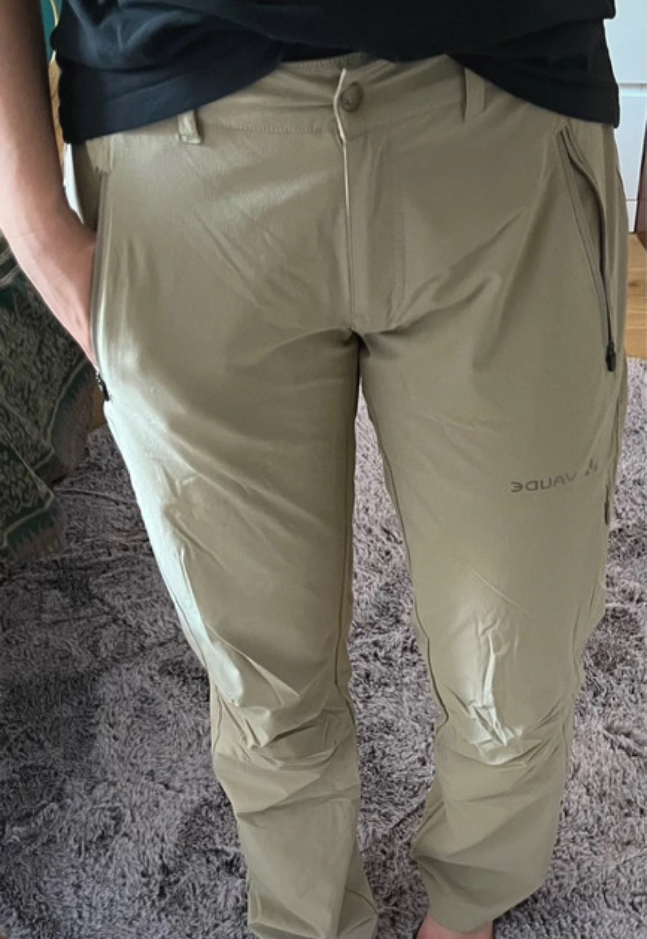 Rad / Wander Hose von Vaude (M Damen ) elastisch beige
