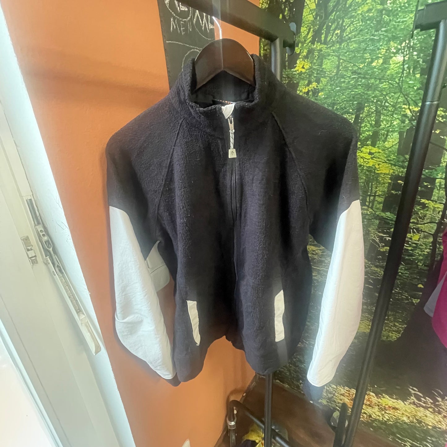 Patagonia Fleece Jacke (M Damen) Bomber Pile Optik schwarz-weiß