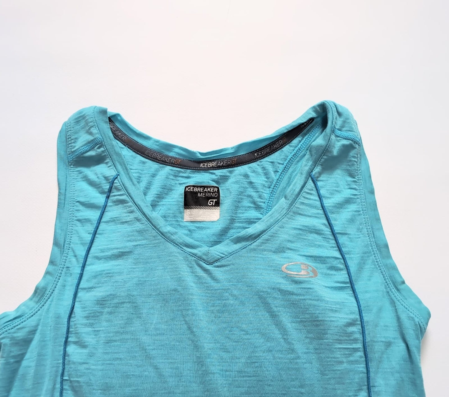 Tank Top von Icebreaker Merino (S) Sport Shirt türkis blau