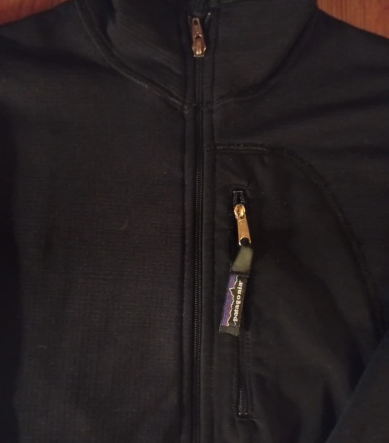 Patagonia Longsleeve R1 (S Damen / XS Herren) Zip Pullover schwarz