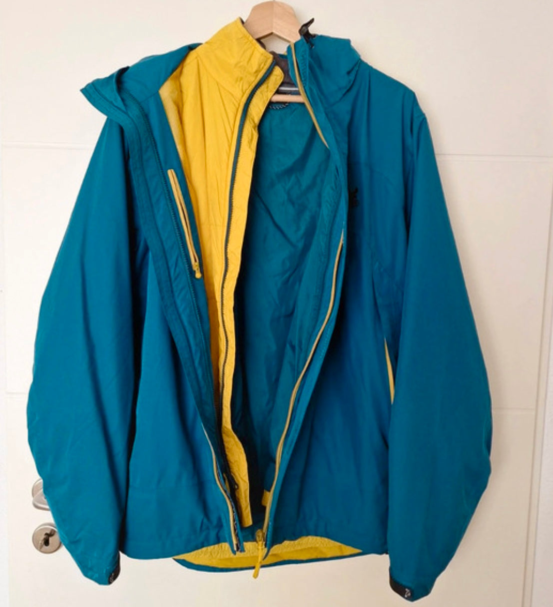 3in1 Jacke von Salewa (L Herren) wasserdicht + Primaloft türkis