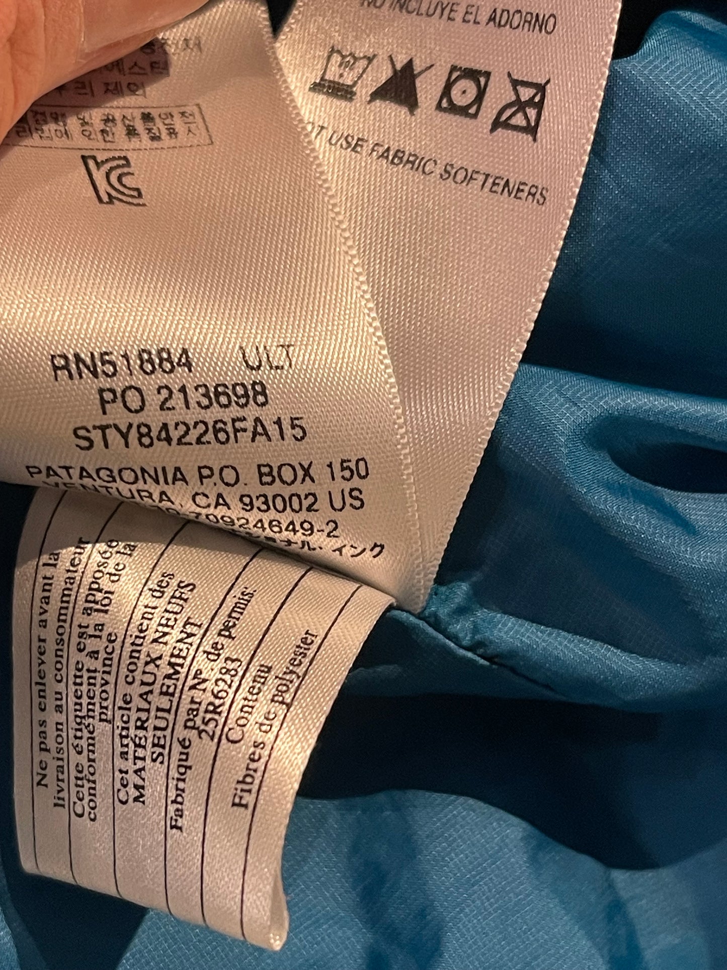 Jacke Patagonia Nano Puff (L Damen) Isolation blau Kapuze