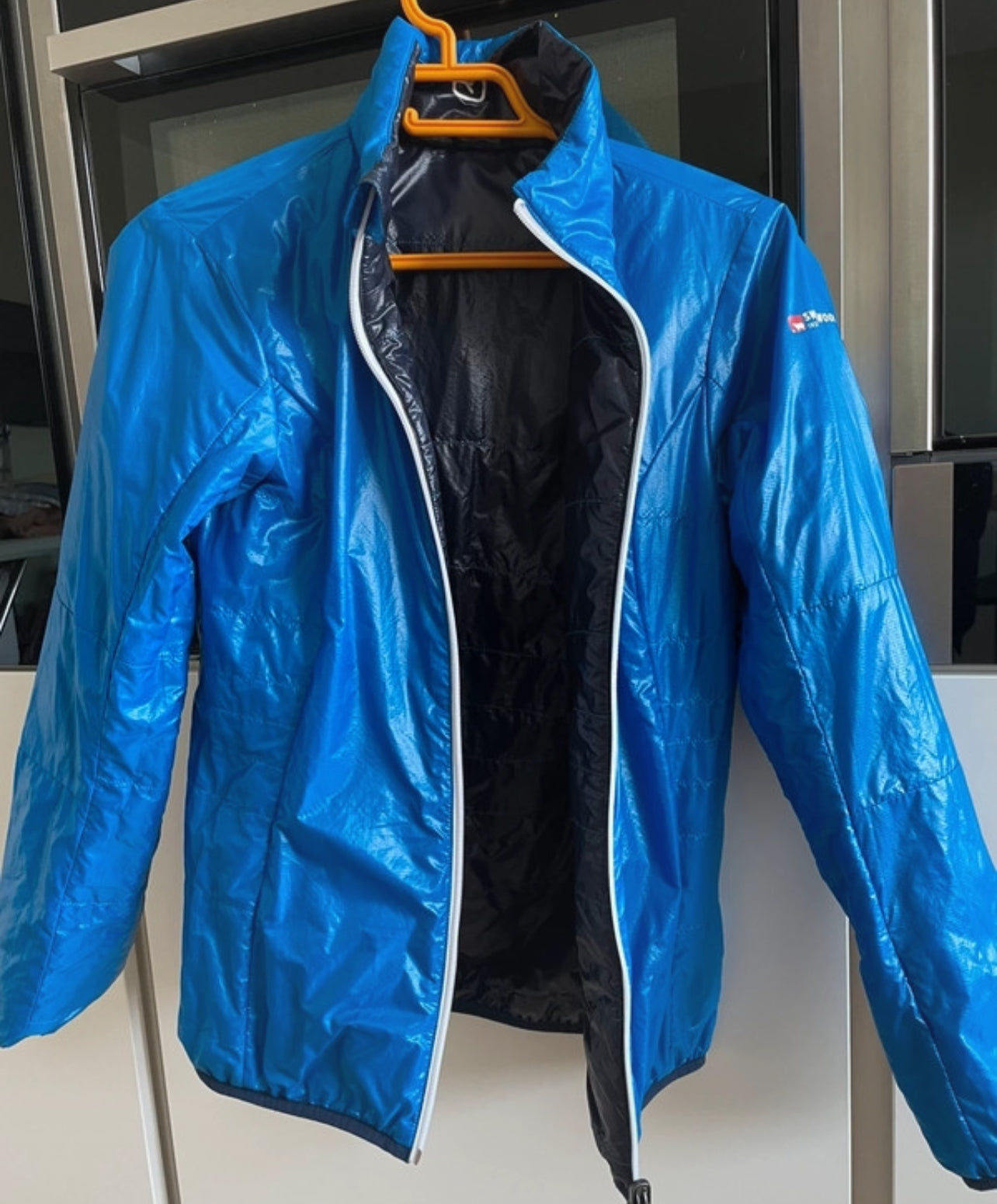 Wende Jacke von Ortovox Swisswool inside (L Damen) schwarz blau