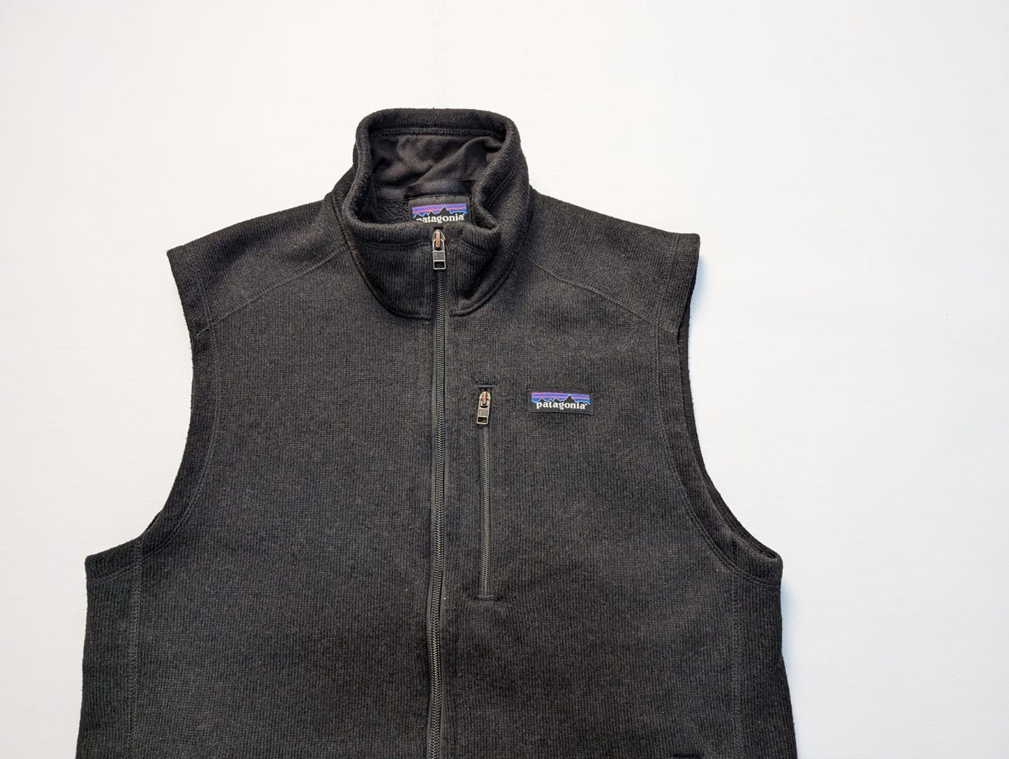 Strickoptik Fleece Weste von Patagonia (M Herren) Better Sweater schwarz