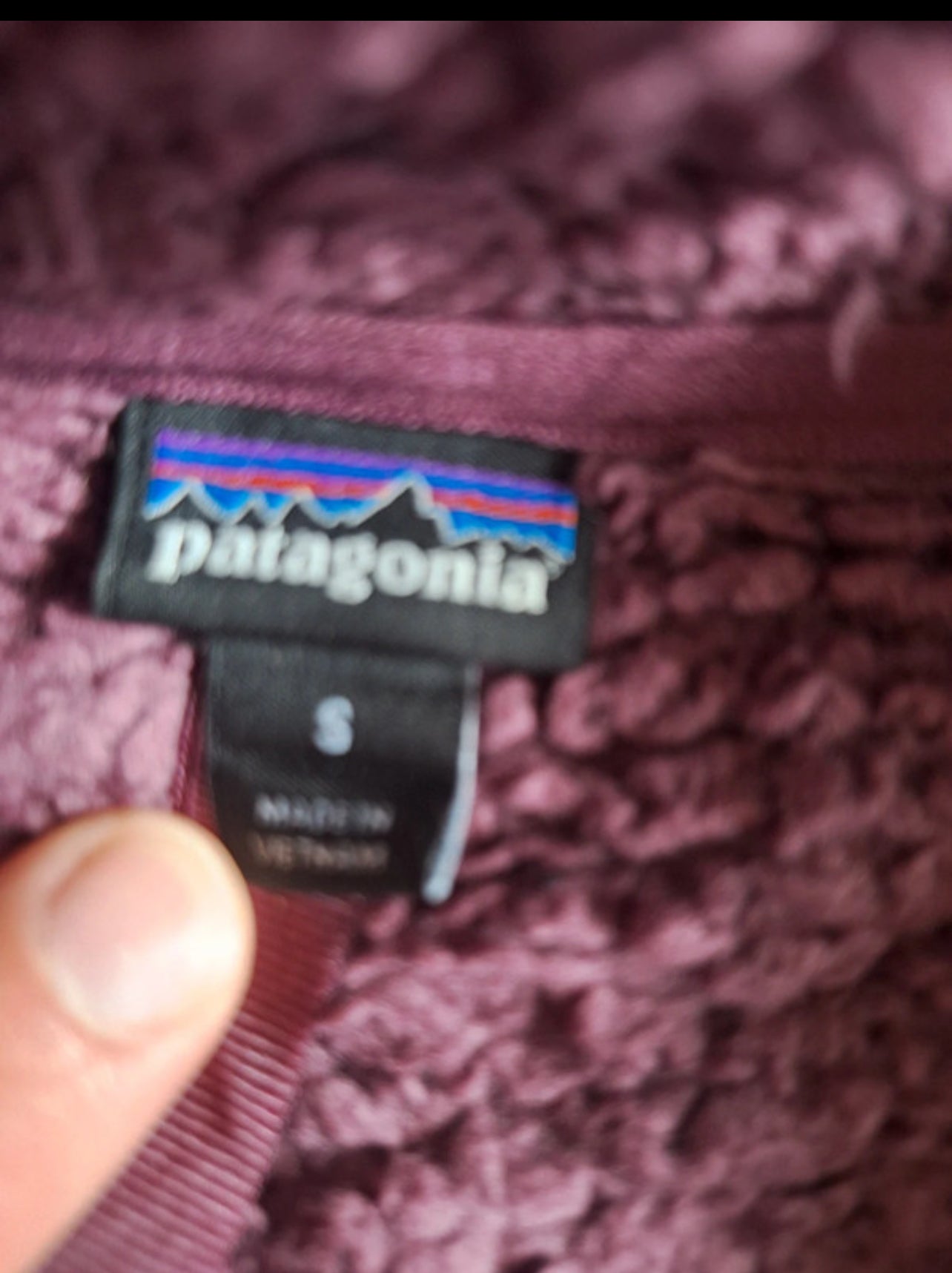 Strickoptik Fleece Weste von Patagonia (M Damen) schwarz