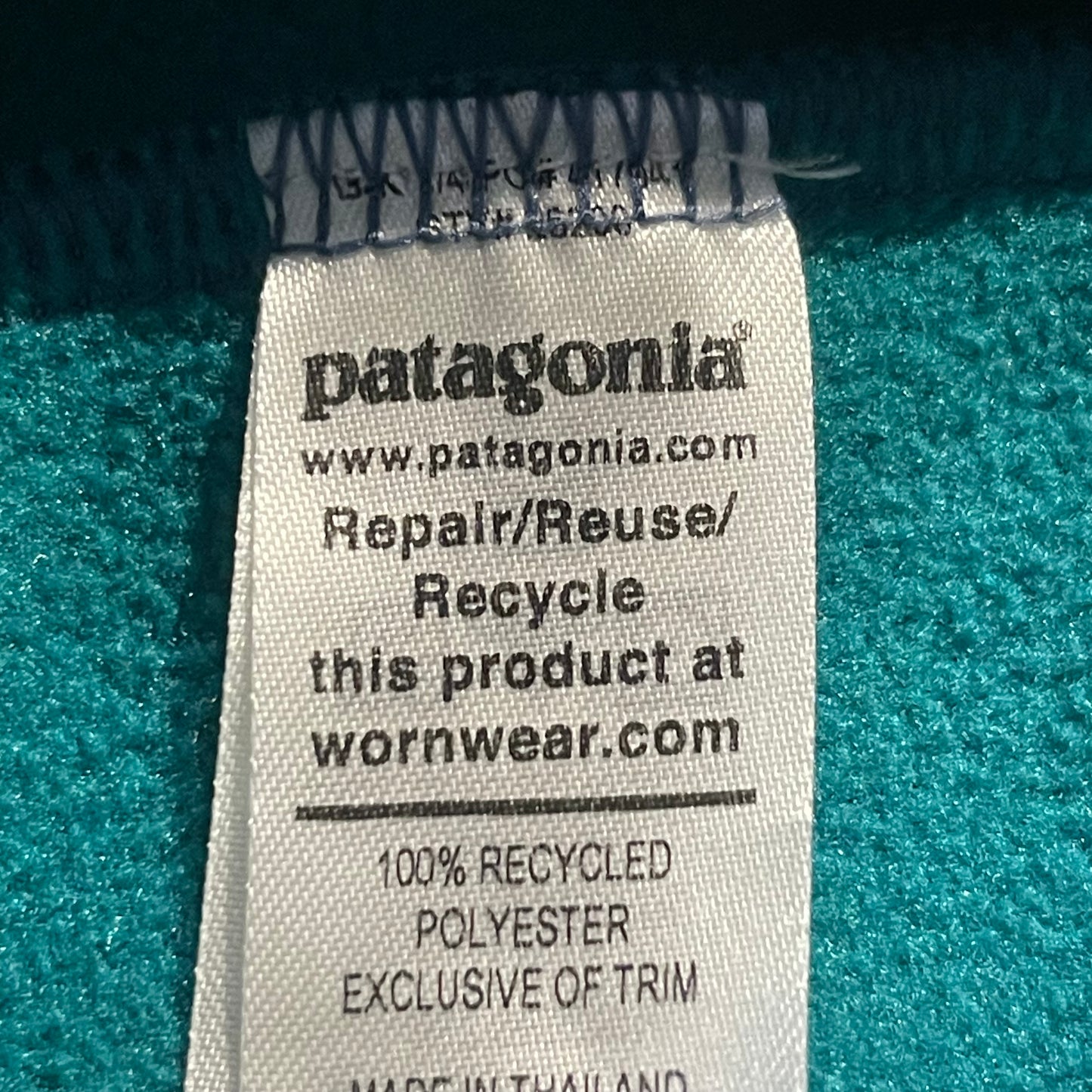 Fleece Pullover Patagonia (S-M Herren/ L Damen) blau- grün