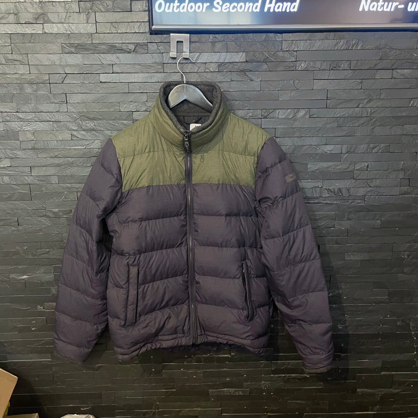 Daunen Jacke von Bergans (M Herren) dunkelblau grün