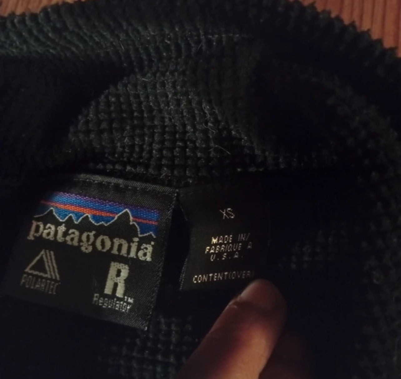 Patagonia Longsleeve R1 (S Damen / XS Herren) Zip Pullover schwarz