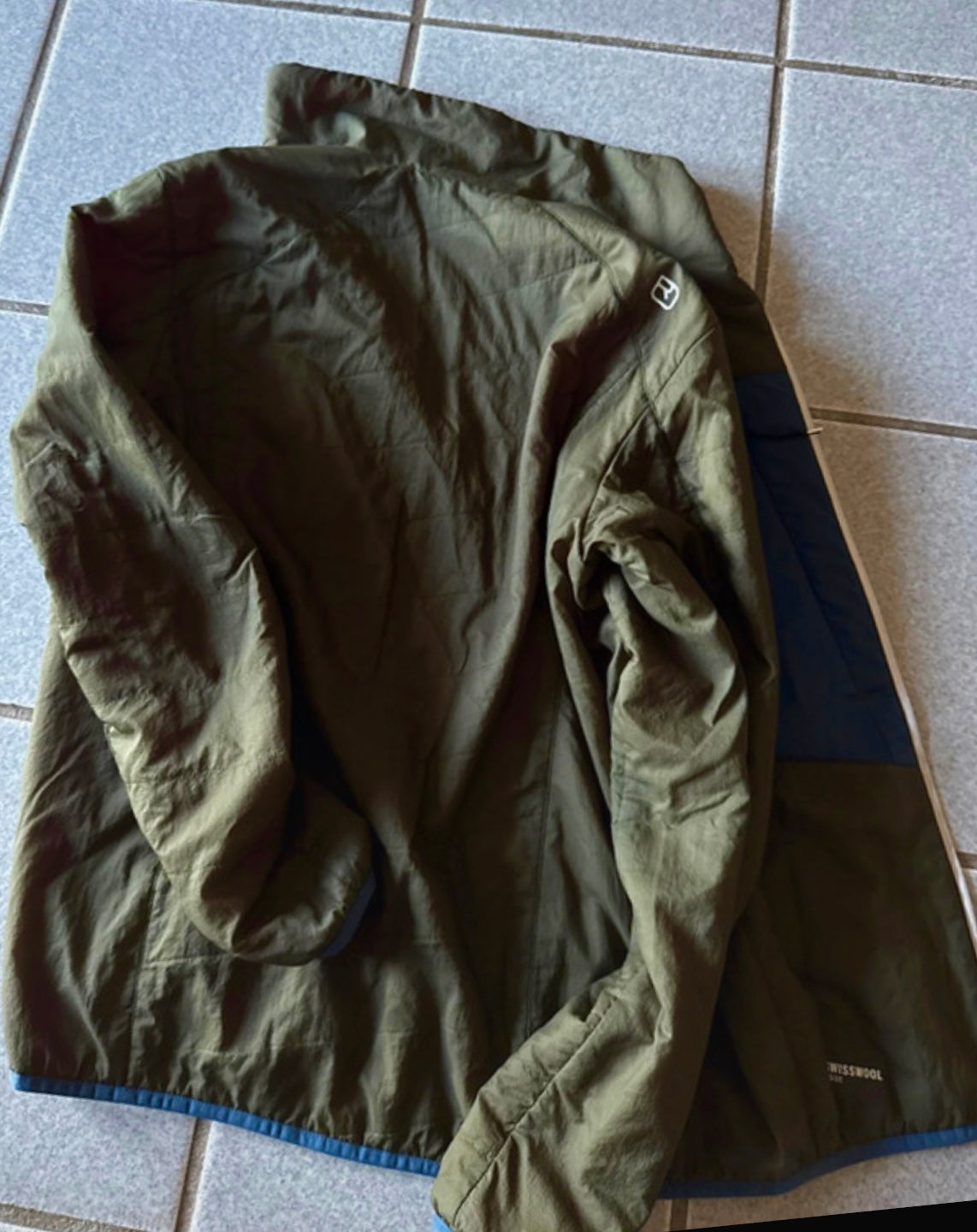 Isolations Jacke Ortovox (M Herren) Swisswool dunkelgrün blau