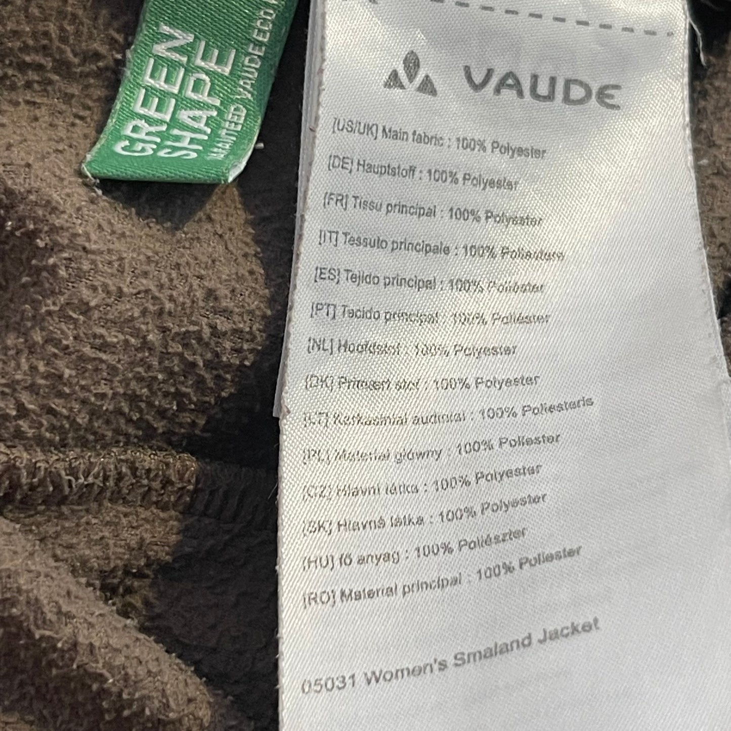 Vaude Zipper Jacke ( Damen XL /Herren M-L) Fleece braun