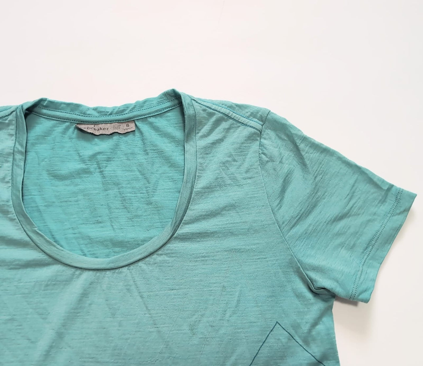 T-Shirt von Icebreaker Merino (S Damen) türkis Print