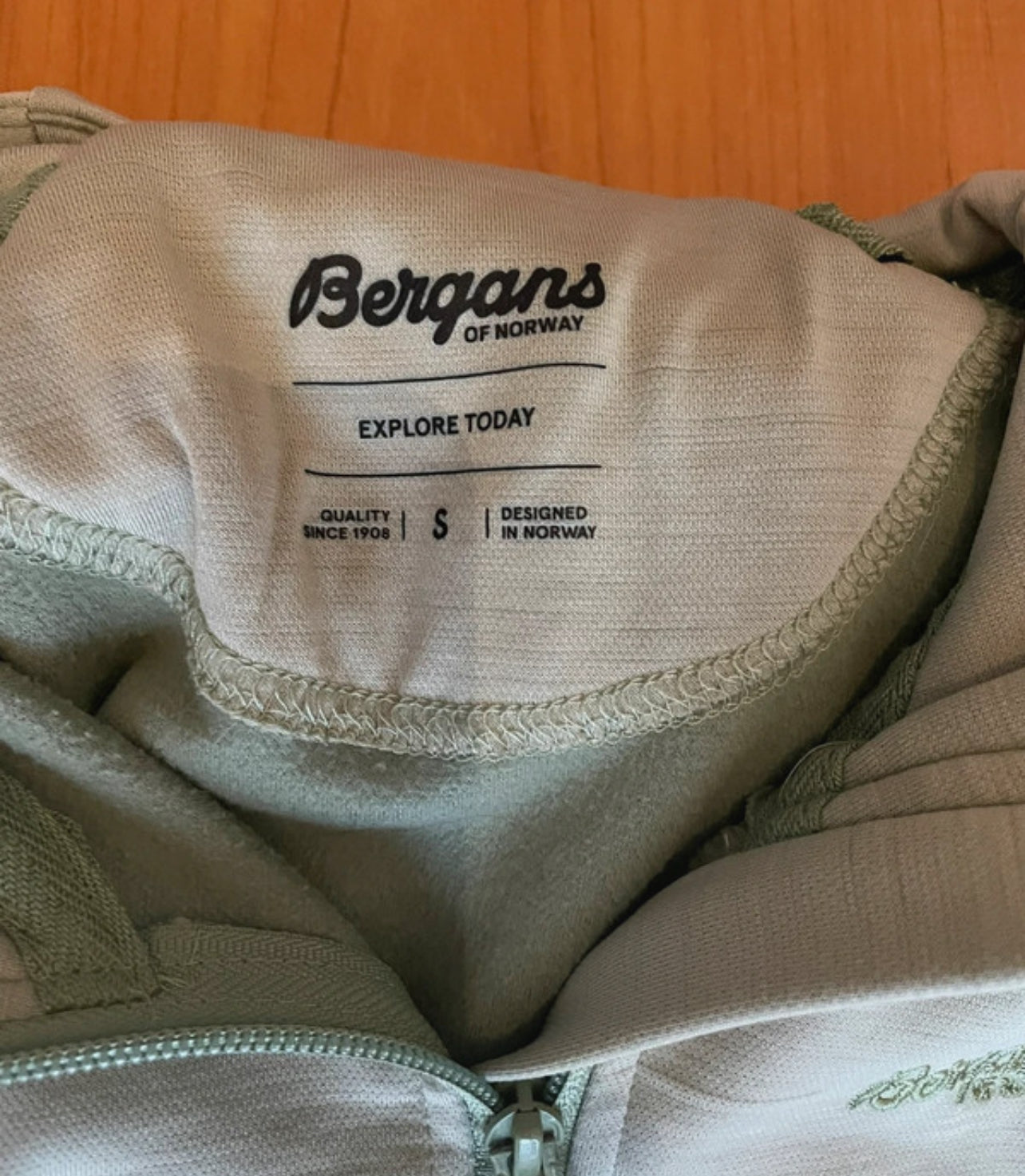 Merino Fleece Jacke Bergans of Norway (S Damen) Hoodie hellgrün