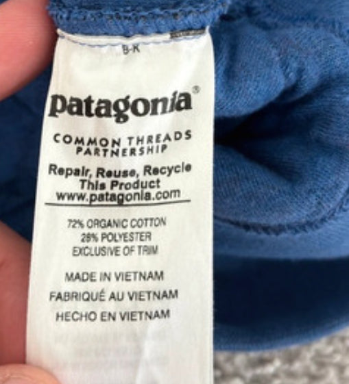 Patagonia Pullover (S Herren) Organic Cotton blau