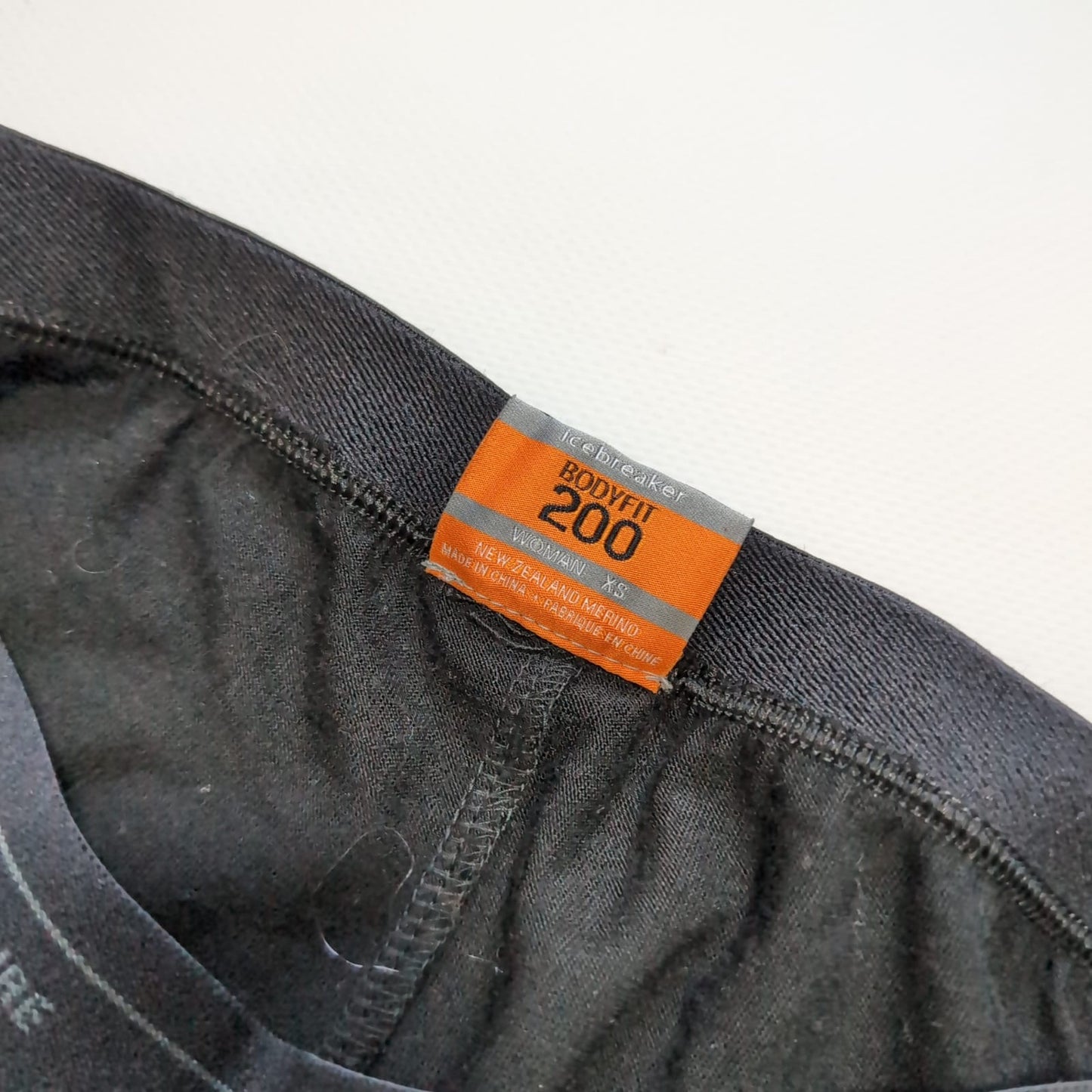Lange Unterhose von Icebreaker Merino 200 (XS Damen) Leggins schwarz