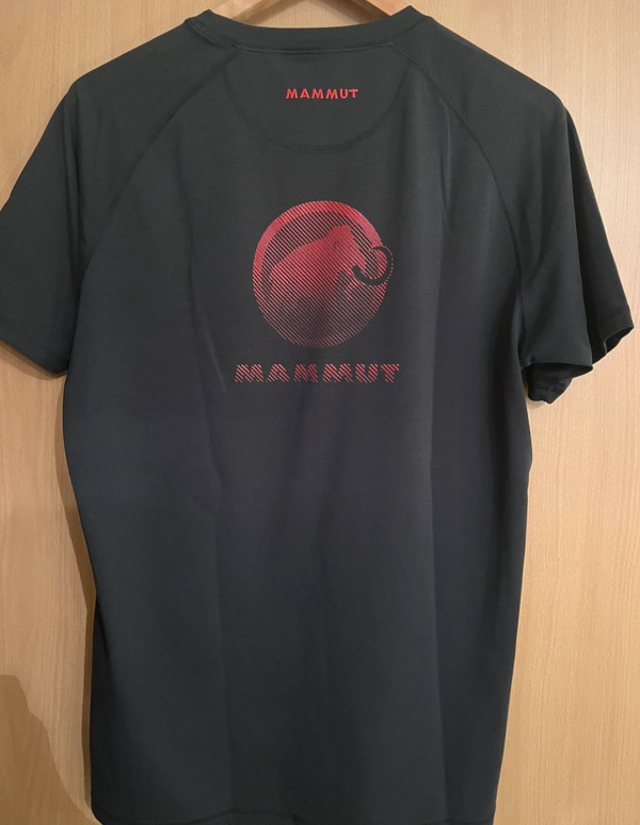 Mammut T-Shirt (Herren L) Baumwolle schwarz mit Backprint