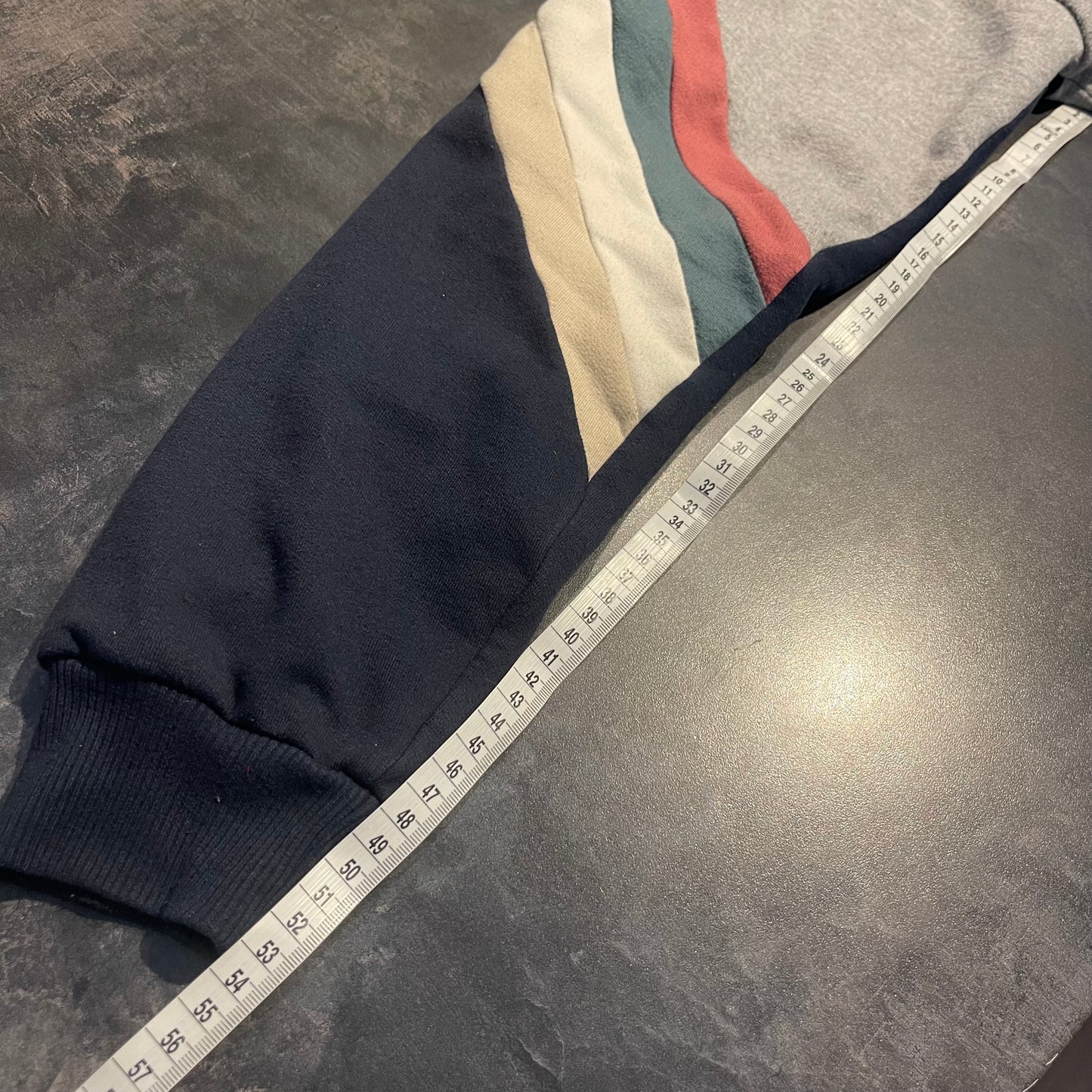 Hooded Jacket von Kaotiko (L Herren) Full Zip Sweatshirt hellgrau bunt
