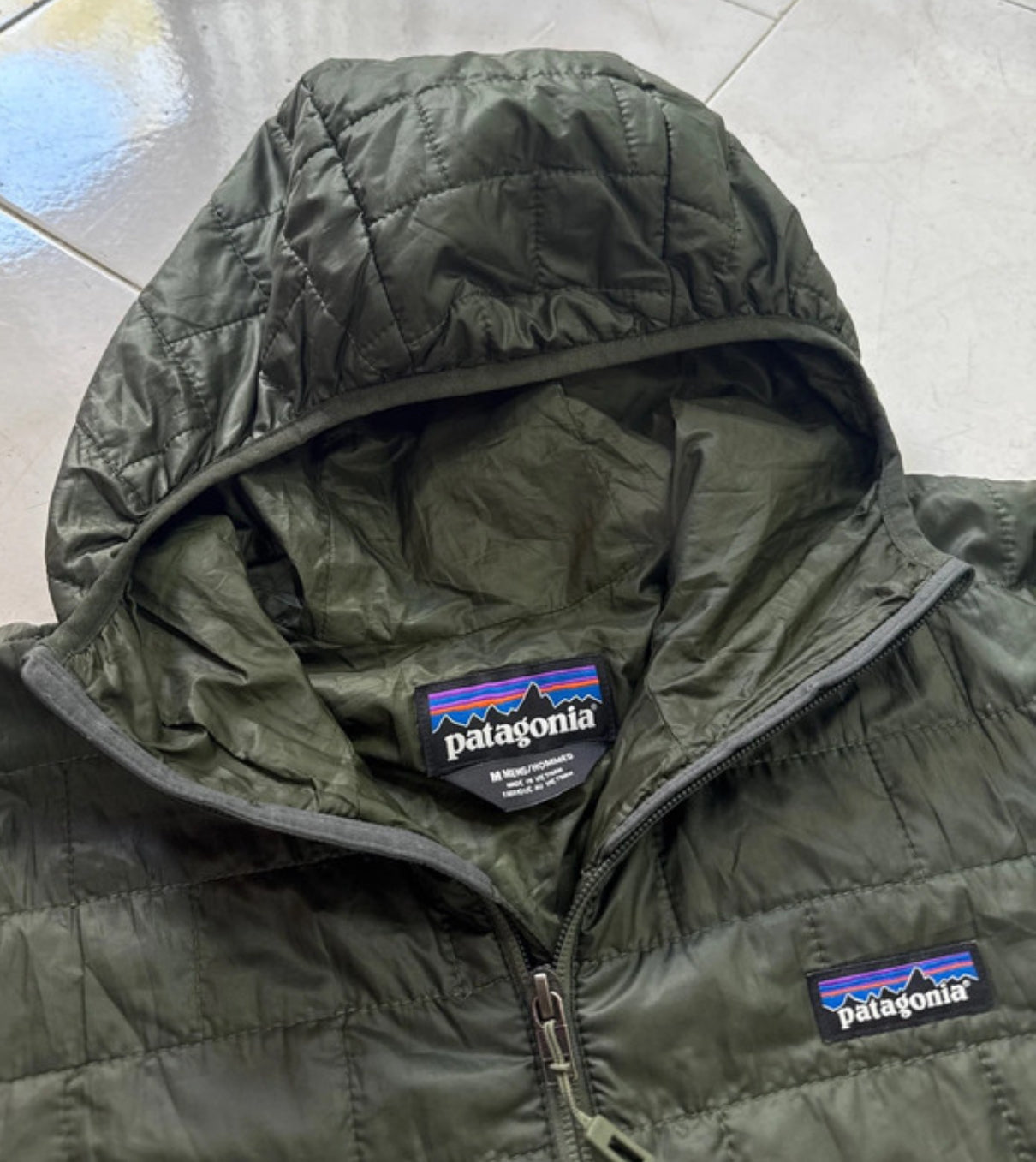 Leichte Isolations Jacke Patagonia Nano Puff (M Herren) grün