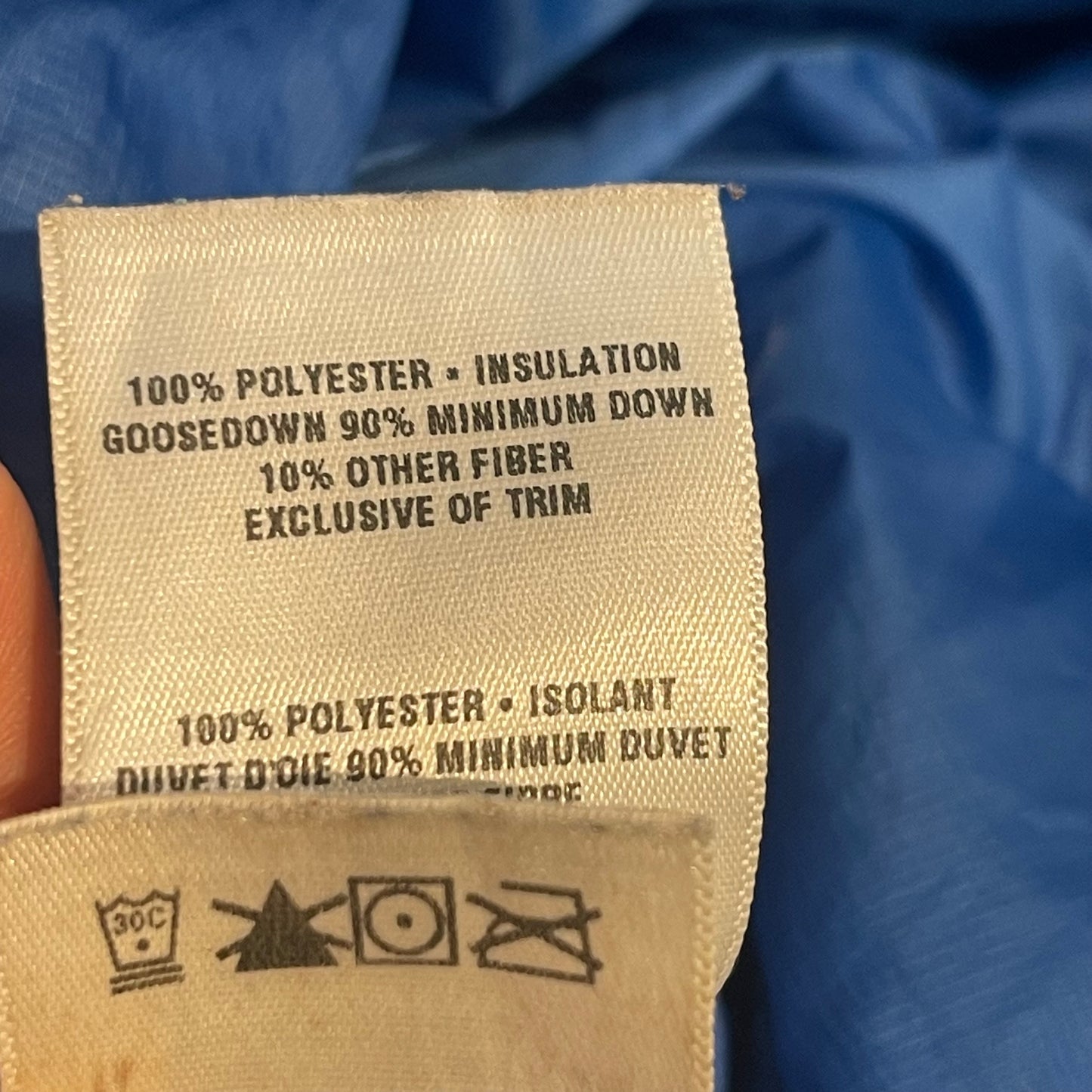 Daunen Jacke von Patagonia (M Herren ) blau mit Kapuze