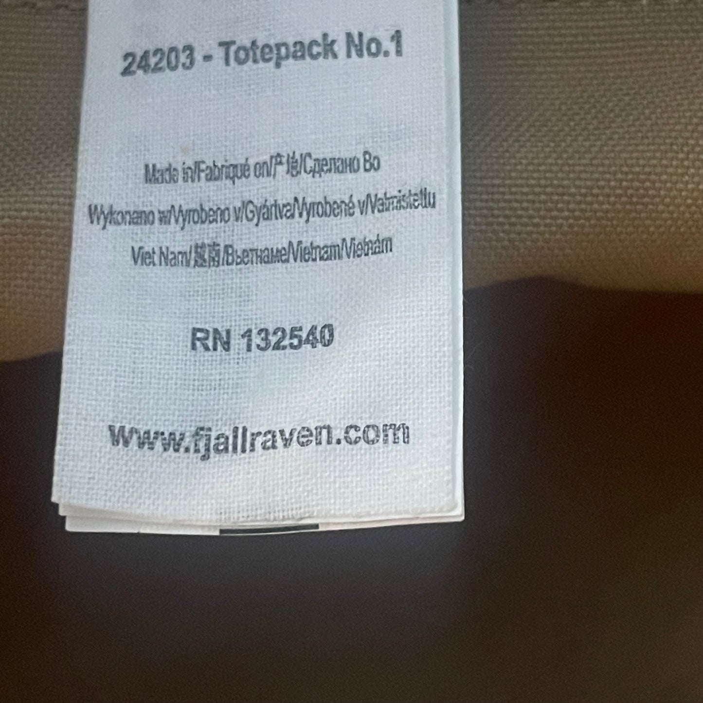 Tasche / Rucksack Fjällräven G-1000 beige