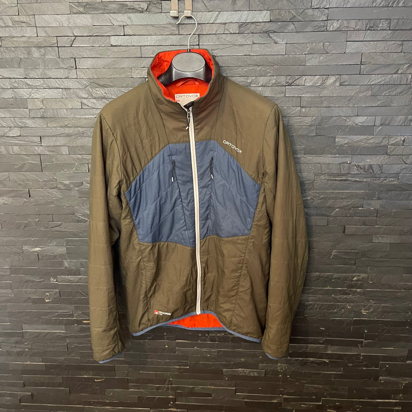 Isolations Jacke Ortovox (M Herren) Swisswool dunkelgrün blau