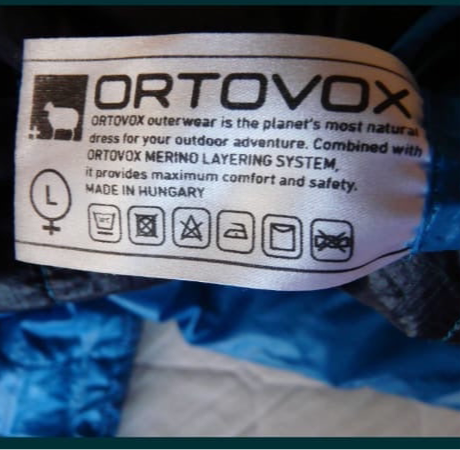 Wende Jacke von Ortovox Swisswool inside (L Damen) schwarz blau