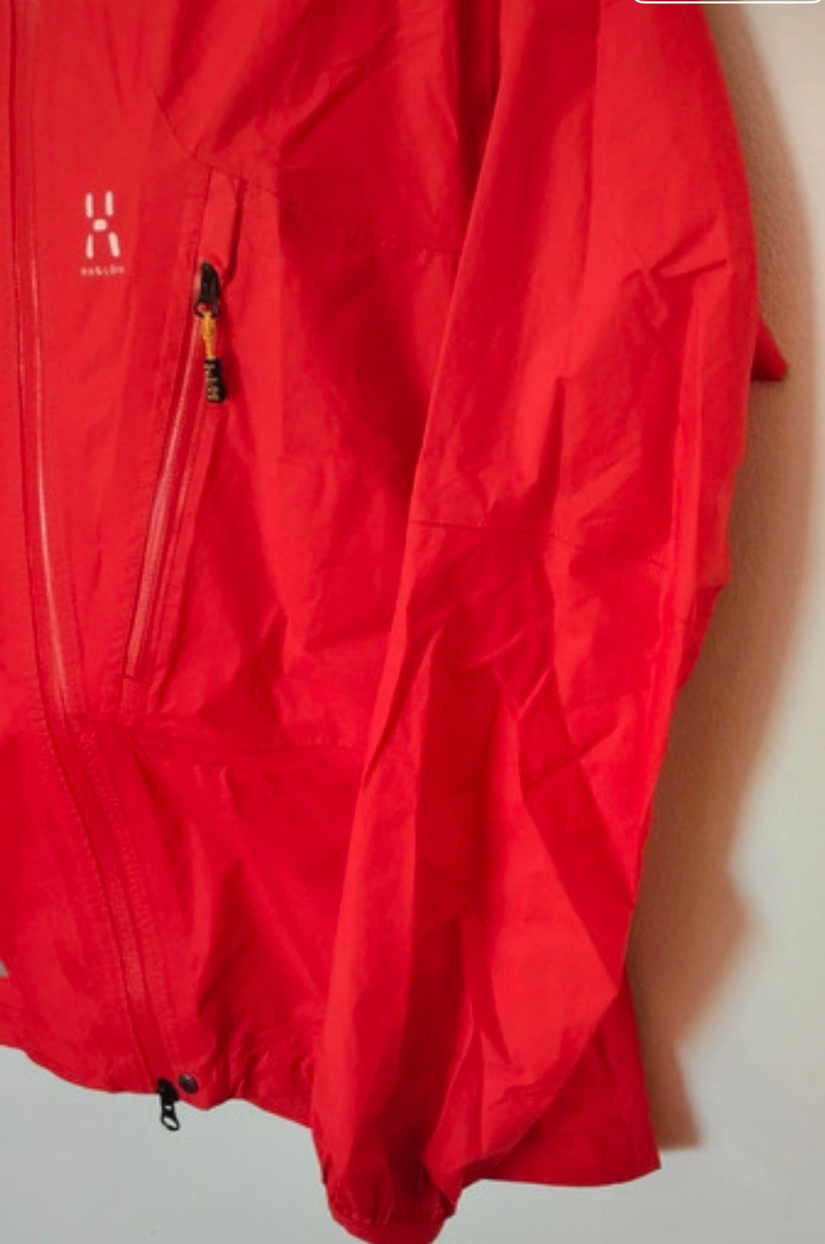 Leichte Hardshell Jacke von Haglöfs (XL Damen) GoreTex rot