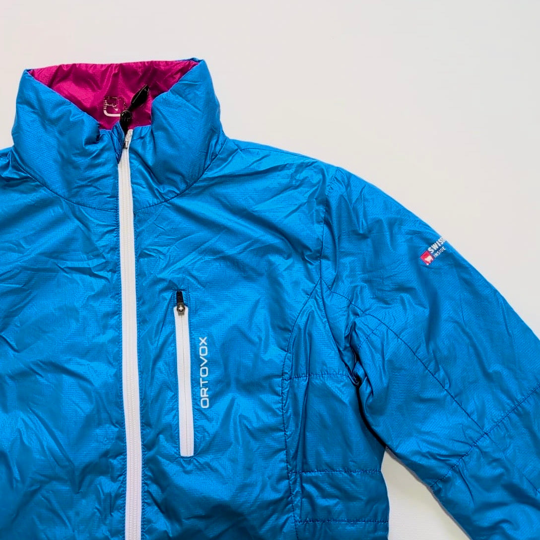 Wende Jacke Ortovox (S Damen) Swisswool Isolation pink blau