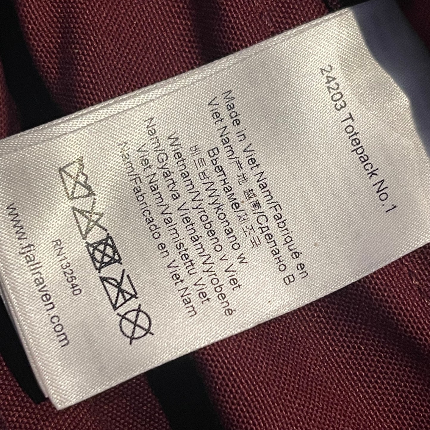 Tasche / Rucksack Fjällräven G-1000 Tote Bag No.1 bordeaux
