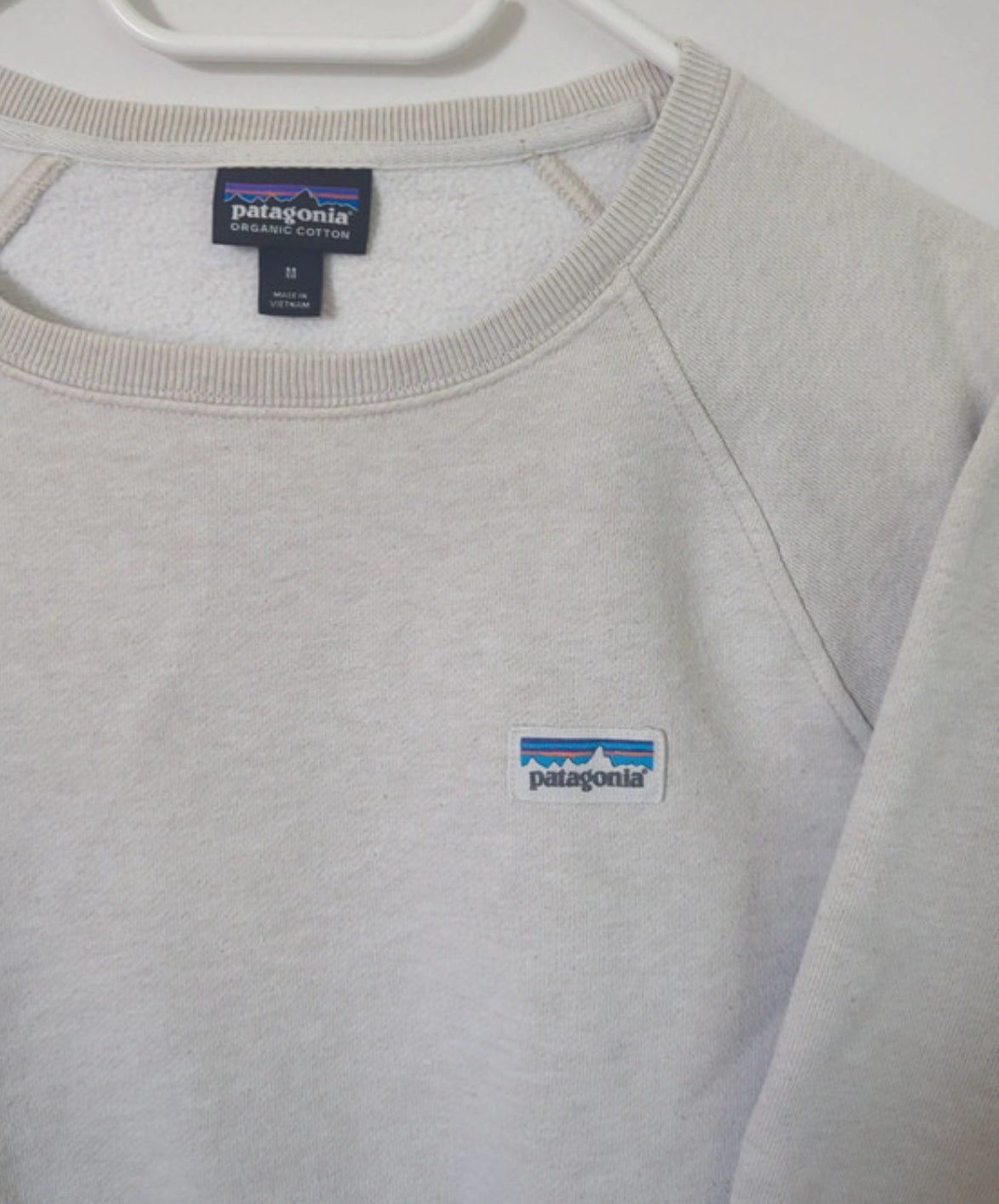 Pullover Patagonia (M Damen) Baumwolle hellgrau